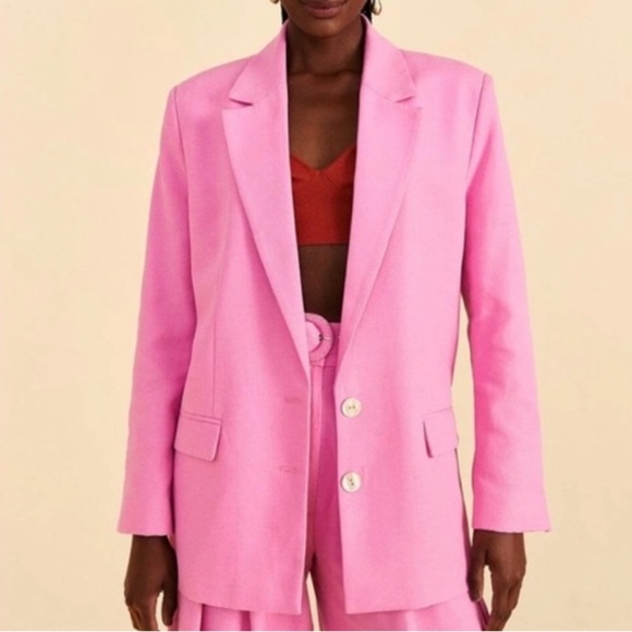 FARM Rio Pink Blazer - Picture 1 of 5